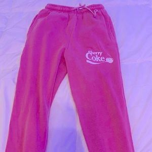 Pink cherry coke sweat pants, target, good condition